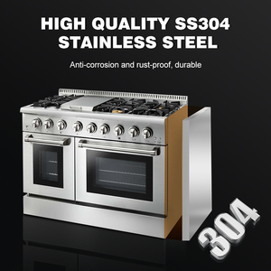 8バーナー統合ガスレンジオーブン環境にやさしい省エネ型オーブン内蔵ガスレンジ - Product Image 3