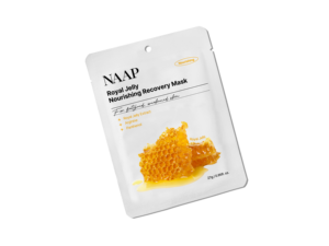 Masque en feuille nourrissant et réparateur à la gelée royale NAAP pour peaux sèches et matures, coréen pour femmes - Product Image 2
