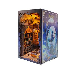 Kit <span class=keywords><strong>de</strong></span> Casa en Miniatura y Rincón <span class=keywords><strong>de</strong></span> Lectura para Armar - Juguete <span class=keywords><strong>de</strong></span> Cabaña Encantada con Decoraciones Mágicas - Product Image 2