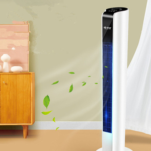 Summer Cold Air High Quality Intelligent <b>Remote</b> <b>Control</b> Bedroom Office Strong Floor Style Bladeless Home Tower <b>Fan</b> Bladeless Des - Product Image 1