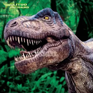 Animatronic robô t-rex, tamanho de vida, fibra de vidro, dinossauro