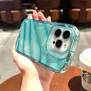 <span class=keywords><strong>Funda</strong></span> de lujo con patrón ondulado de agua para <span class=keywords><strong>Iphone</strong></span> 16 15 <span class=keywords><strong>11</strong></span> 14 13 12 <span class=keywords><strong>Pro</strong></span> <span class=keywords><strong>Max</strong></span> XR XS <span class=keywords><strong>Max</strong></span> 7 8 Fundas transparentes de silicona suave engrosada anticaída - Product Image 5