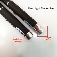 Lumière bleue pour stylo, pointeur laser 2-en-1, détecteur de contrefaçon, test de lunettes, ciel étoilé, accessoire de lunettes à point unique, modèle