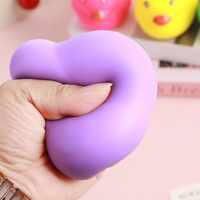 Canard en caoutchouc coloré personnalisé, jouet anti-stress, en forme de dessin animé, souple et compressible, disponible en gros