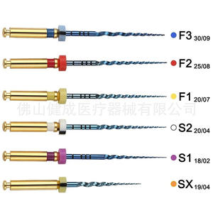 Escariador Dental SX-F3 Azul, Gran Conicidad, Níquel-Titanio, Termoactivado, para Terapia Oral Radicular, Accesorios para Equipos - Product Image 1