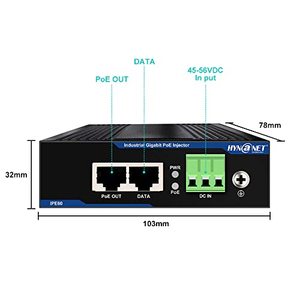 Bộ chia POE Gigabit ieee802.3bt IPS60-bt chia 48VDC qua cáp Ethernet RJ45 thành đầu ra nguồn 12VDC - Product Image 4