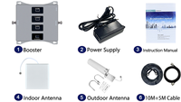 Amplificador Repetidor de Señal Móvil 2G 3G 4G 5G LTE GSM, Repetidor de Señal 900 1800 2100 2600MHz, Amplificador de Señal Móvil