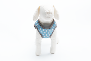 Sublimação rosa personalizada ajustável Pet Dog <span class=keywords><strong>Harness</strong></span> Collar Leash Set novo couro não-pull com logotipo personalizado - Product Image 4