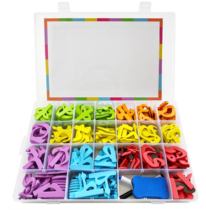 380 Uds EVA espuma árabe letras magnéticas coloridas pegatinas del alfabeto juguetes educativos de aprendizaje ABC para <span class=keywords><strong>niños</strong></span> - Product Image 4