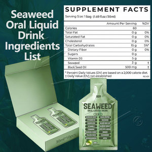 Sachet de Líquido Oral de Algas Marinas con Vitamina <span class=keywords><strong>D</strong></span> y Calcio - Refuerza el Sistema Inmunológico y la Fuerza Ósea OEM - Product Image 6