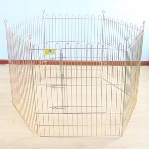 Lejia Dog Cage 6 Piece Medium Size Rectangle Easy Assembled Pet Fence For Dogs - Product Image 1