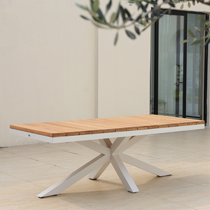 Set da Pranzo OSMEN Midura 7 Pezzi con Piano in Teak Comodo per Esterni Patio e Ristorante - Product Image 4