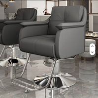 Modern Lüks Sentetik Deri Ticari Salon Spa Berber Koltuğu 360 Derece Dönebilen Hidrolik Pompalı Ayarlanabilir Ayak Dayama Yeri ile