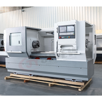 Torno CNC Horizontal de Servicio Pesado CK6150, de un Solo Husillo, Bancada Plana, Sistema de Control Fanuc, Componentes Principales del Motor GSK