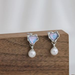 Trendy Ocean Style Zircon Imitation Pearl <b>Blue</b> Shell Starfish <b>Earrings</b> <b>Stud</b> for Women Fishtail <b>Earring</b> Ear Ring Jewelry Gift - Product Image 3