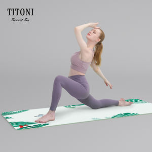 <span class=keywords><strong>TITONI</strong></span> Premium Ultra Épais Écologique Tapis De Gymnastique En Caoutchouc PU Avec Sangle Tapis De Yoga Livraison Gratuite Norme Allemande 100 - Product Image 4
