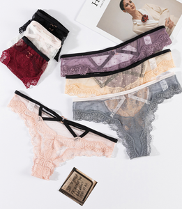 Culotte string sexy <span class=keywords><strong>en</strong></span> dentelle, lingerie évidée, sous-vêtements sexy, culotte push-up pour femme, lingerie transfrontalière - Product Image 5