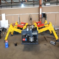 Espace étroit petite Mini grue araignée grues spyder mini grue araignée avec stabilisateur télescopique hydraulique
