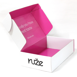 Caja de papel corrugado para embalaje de ropa personalizada para pequeñas empresas, caja de regalo de envío de cartón, cajas de embalaje de ropa con logotipo - Product Image 2