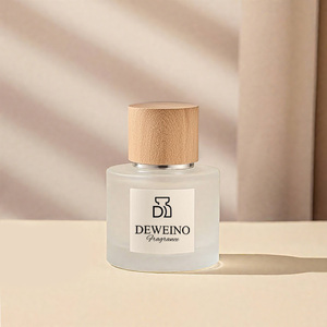 Ưu đãi đặc biệt chai nước hoa rỗng 50ml màu trắng mờ chai nước hoa sang trọng 100mi với bao bì hộp và nắp gỗ - Product Image 6