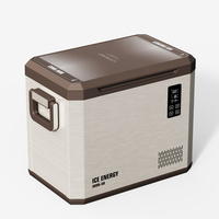 IRON-38/48/58 enfriador de doble zona Mini capacidad 12V congelador de doble uso compresor eléctrico nevera portátil Camping coche refrigerador