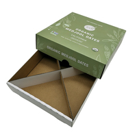 Boîtes en carton ondulées d'impression de boîte de dates de carton biodégradable de coutume-taille pour le fruit