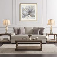 Ensemble 2 lampes de table rustiques pour salon chambre ferme Style Vintage 2 ports USB creux résine veilleuse lavage couleur blanche