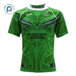 Murni grosir sublimasi dicetak reversibel Jersey rugbi kemeja kustom poliester Rugby Jersey Liga Set seragam untuk pria wanita - Product Image 2
