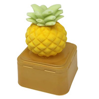 Nouveaux sucettes glacées 3D aux saveurs de fruits (pomme, ananas, fruit du dragon) – Boîte de 75g