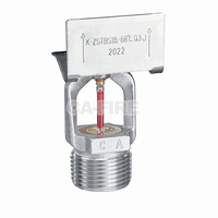 Sprinkler CA FIRE DN20 à couverture étendue K115 EC-ZSTBS 115-68 68C, ampoule en verre rouge, laiton certifié, fiable, large couverture