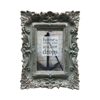 Classique européen rétro 5x7 gothique Vintage Style baroque ornement cadre Photo verre en résine Antique pour la décoration intérieure et l'utilisation en Studio