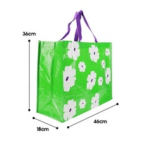 Logo personnalisé Srpermarket Shopper Gfit Tote Shopping Grand sac réutilisable laminé recyclé pp tissé