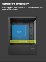 Boîtier d'ordinateur de jeu Gamer-X OEM/ODM Micro ATX Mid Tower USB3.0 avec verre trempé en stock