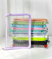 M5 Macaron Ring Lose blatt Planer Shell Double School Supplies Großhandel M5 PVC Card Book Journal Binder Cover