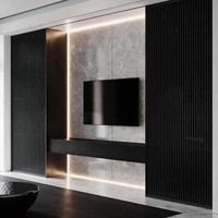 Freyr Forest PVC UV 3D hoja de mármol impermeable Floral Panel de pared para baño escalera almacén comercio gimnasio para uso doméstico