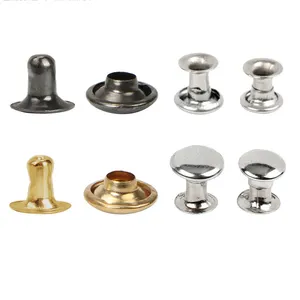 ISO9001 spécification complète acier inoxydable métal simple face double face rivets bon prix métal estampage pièces pour boutons