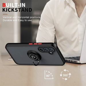 Funda móvil con soporte de anillo giratorio de 360 ° de alta calidad, fundas de teléfono con rayas laterales antideslizantes para Samsung A51/<span class=keywords><strong>52</strong></span>/53/54/55/56 - Product Image 3