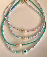 Summer New Boho Freshwater Pearl Handmade Jewelry Custom Fashion Beaded Baroque Pearl Necklace for Women