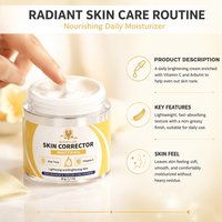 Crème éclaircissante pour le visage à la vitamine C et à l'arbutine, vegan, marque privée