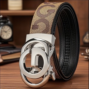 Thắt lưng da bò thật cao cấp hai lớp, khóa hợp kim, dành cho nam và nữ - Product Image 2