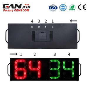 GANXIN 8-In LED fútbol portátil electrónico cambio de jugador tablero de visualización 1 lado árbitro sustitución tableros equipo - Product Image 4