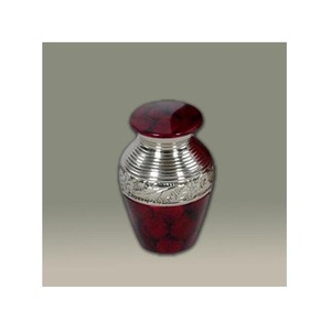 Fournitures de funérailles à bande dorée grise, urne de crémation en laiton, pour adulte, gravée, pour cendres commémoratives, vente en gros - Product Image 5