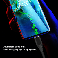 2024 nouveau joint en alliage d'aluminium 3A câble de charge USB charge rapide pour téléphone portable