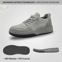 Semelle de chaussure de randonnée professionnelle en gros, légère, durable, antidérapante et écologique, en Phylon + TPR, avec adhérence tout-terrain