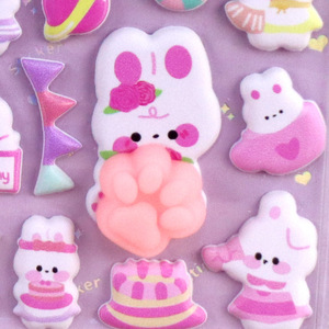 Veilleuse pour enfants, Poupée pleureuse Perle Noire, Autocollants en cristal mignons anti-stress à griffes, Décoratifs DIY pour coques de téléphone portable - Product Image 5