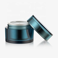 Usine en gros 50g AS matériel Double paroi en plastique vide cosmétique corps crème pour le visage Pot avec lèvre