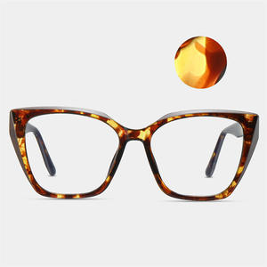 กรอบแว่นตา Cat Eye รุ่น 87216 วัสดุ TR90 อะซิเตท แบบเต็มกรอบ ป้องกันแสงสีฟ้า สำหรับทุกเพศ ใช้กับคอมพิวเตอร์ ลายกรอบแว่น - Product Image 2