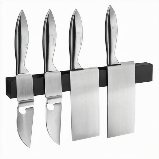 12/16 Inch Black Stainless Steel Magnetic Knife Bar Holder Rack with Eco-Friendly Design Custom Logo for Kitchen Storage