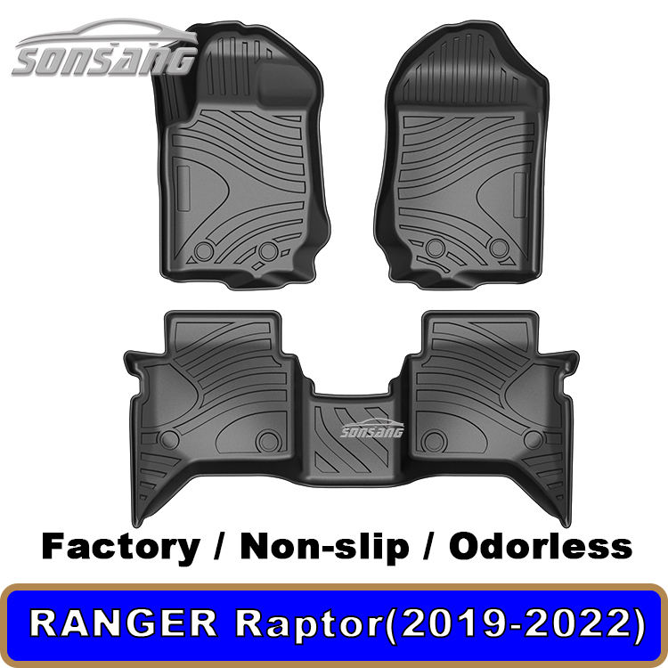 Ford Ranger Raptor 2019-2023 car mats left hand driver