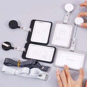 Cordón de Plástico Personalizado con Porta Identificación Vertical y Porta Tarjetas de Crédito, Estilo Moderno - Product Image 2